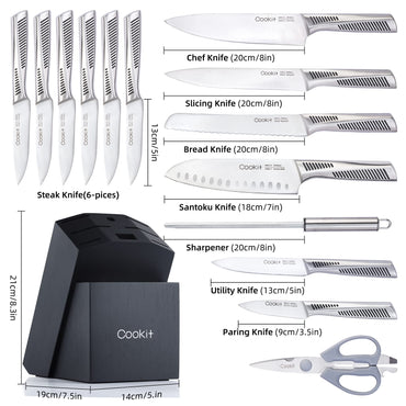 CulinaryCraft™ Deluxe 15-Piece Knife Set