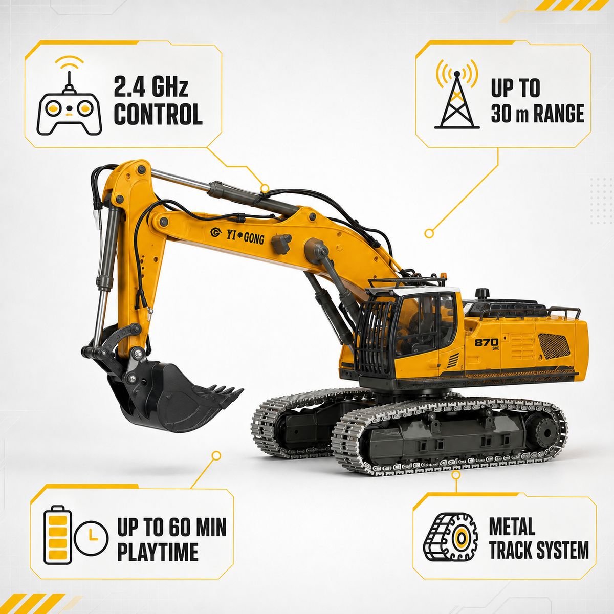 Zoblex MiniBuild 1:50 RC Excavator